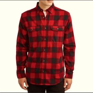 100% Cotton Levi's Red and Black Checkered Men's Shirt